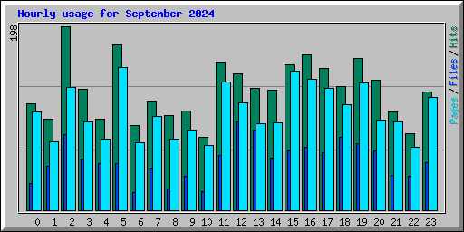 Hourly usage for September 2024
